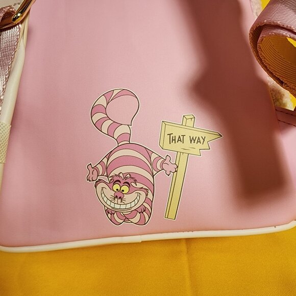 Loungefly Disney Parks Cheshire Cat Alice In Wonderland Chenille Mini Backpack main image 10